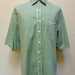 STRIPED AKADEMIKS MENS SHIRT SZ XXL BUTTON UP SS